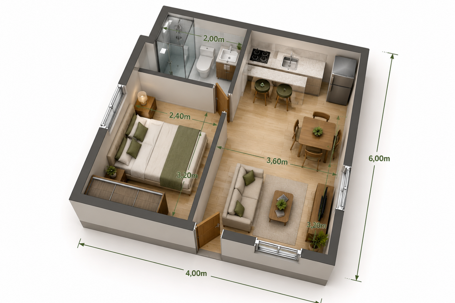 Projetos de Kitnets Rentáveis